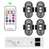 Premium RGB Wireless LED Strobe Lights  MultiMode Motorcycle Warning Lights  Universal Car Position 9