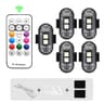Premium RGB Wireless LED Strobe Lights  MultiMode Motorcycle Warning Lights  Universal Car Position 10