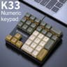 APAYADO K33 Mini Mechanical Numeric Keypad With RGB Backlight  PBT Keycaps 0