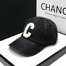Vintage Denim Baseball Cap With Embroidered Letter C  Adjustable Cotton Baseball Cap For Men  Women 7