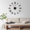 Modern Minimalist Swing Pendulum Wall Clock  Silent Decorative Metal Wall Clock For Living Room  Of 6