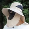 Removable Flap UV Protection Sun Hat  Convertible Wide Brim Fishing  Hiking Bucket Hat 10