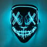Neon Glow LED Purge Mask  Wireless Light Up Halloween Cosplay Mask 1