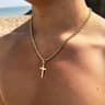 Minimalist Gold Cross Pendant Necklace  Elegant Unisex Cross Necklace For Everyday Faith  Style 4