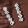 BloomPearl Floral Drop Earrings  Elegant Pearl Petal Earrings For Women 9