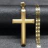 FaithShield GoldPlated Stainless Steel Cross Necklace With Jesus Pendant  Hip Hop Style Jesus Cross 7