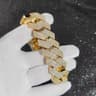 15mm Iced Out Cuban Link Chain  Heavy Prong Setting Hip Hop Statement Necklace Gold Or Silver 6
