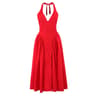 Elegant Backless Halter ALine Midi Dress  Summer Backless Halter Dress For Women 5