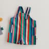 Colorful Striped Girls Summer Jumpsuit With Raindrop Print  Lightweight Toddler Overalls Outfit 7