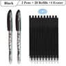 PrecisionWrite 05mm Erasable Gel Pens Set With 20 Refills  Eraser  Smooth Writing Refillable Statio 3
