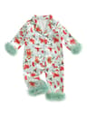 Reindeer Fleece Footed Sleeper For Babies  Toddlers  Hooded Christmas Zip Pajamas 5