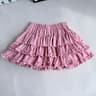 Purple Y2K Fluffy Cake Mini Skirt With White Lace Trim  Sweet Lolita ALine Pleated Skirt 5
