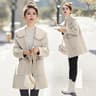 ChicFit Plus Size Wool Coat  Stylish Short Woolen Coat For Women  Cozy Autumn Winter Womens Coat 0