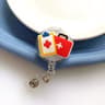 Cartoon Nurse Retractable Badge Reel ID Badge Holder For Doctors Students And Staff 1