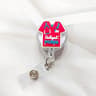 Cartoon Nurse Retractable Badge Reel ID Badge Holder For Doctors Students And Staff 6