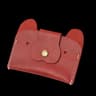 Top Grain Leather Puppy Wallet Card Holder For ID And Cash 6