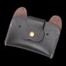 Top Grain Leather Puppy Wallet Card Holder For ID And Cash 8