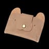 Top Grain Leather Puppy Wallet Card Holder For ID And Cash 11
