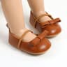 Elegant Baby Girl Mary Jane Shoes With Bow  Soft Infant First Walker Flats 4