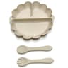 Silicone Baby Plate Set With Strong Suction Base  Non Slip Toddler Feeding Plates 3P 0
