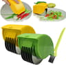6Blade Manual Herb Chopper  Vegetable Roller Cutter For Fast MessFree Prep 8