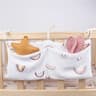 Hanging Crib Organizer With Diaper Caddy  Bedside Storage 5