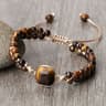 Tiger Eye Energy Bracelet  Handmade 4mm Tiger Eye Bracelet For Balance  Bohemian Style 7