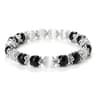 Harmony Balance Natural Stone Bracelet  Rose Quartz Onyx  Lava Bead Stretch Bracelet 6