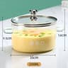ClearView HeatResistant Glass Saucepan With Lid  Dual Handles 7