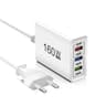 160W Multi Port USB Charger Fast Charging USB C Power Hub For Phones And Tablets 7