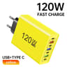 120W USB C Charger MultiPort Fast Charging Adapter For IPhone Samsung  More 9