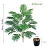 Artificial Areca Palm Tree In Pot  Lush Faux Indoor Plant Decor For Home  Office 7