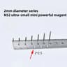 N52 Neodymium Mini Disc Magnets 2mm Strong Rare Earth Fridge And Craft Magnets 9