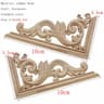 Vintage Floral Carved Wood Applique For Furniture Frames And Doors 4