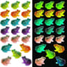 Glow Miniature Frog Figurines Set  Luminous Resin Frogs For Terrarium Decor  Fairy Gardens 0
