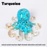 Crystal Octopus Statue Resin Ocean Figurine For Desk And Home Decor 6