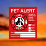 4Pack Pet Alert Stickers Static Cling Window Decals For Emergency Pet Rescue 7