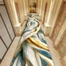 Golden Marble Runner Rug  Luxury NonSlip Hallway  Stair Carpet 9
