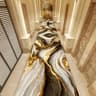 Golden Marble Runner Rug  Luxury NonSlip Hallway  Stair Carpet 12