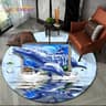 3D Ocean Illusion Dolphin Rug  NonSlip Underwater Area Rug For Living Room  Bedroom Decor 6