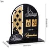 Black Gold Ramadan Countdown Calendar Acrylic Eid Mubarak Decor For Tabletop Display 9