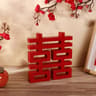 Elegant Double Happiness Wood Decor  Chinese Wedding Decor Xi Character Wall Accent 5