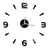 Modern DIY Mirror Wall Clock  Frameless 3D Decorative Wall Sticker Clock 1