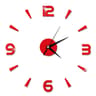 Modern DIY Mirror Wall Clock  Frameless 3D Decorative Wall Sticker Clock 2