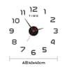 Modern 3D DIY Wall Clock Large Frameless Silent Wall Decor 7