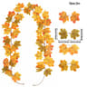 Harvest Glow Artificial Maple Leaf Garland For Fireplace Wedding  Thanksgiving Decor 7