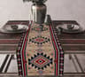 Boho Aztec Table Runner For Dining Tables  Geometric Linen Table Decor 4