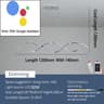 Modern Linear Chandelier LED Pendant Light For Kitchen Island And Dining Room 8