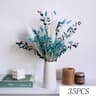 Blue Pampas Grass Bunny Tail Dried Flower Bouquet For Boho Home Decor 10