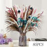 Blue Pampas Grass Bunny Tail Dried Flower Bouquet For Boho Home Decor 11